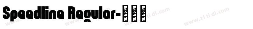 Speedline Regular字体转换